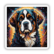 St. Bernard Dog Colorful Portrait