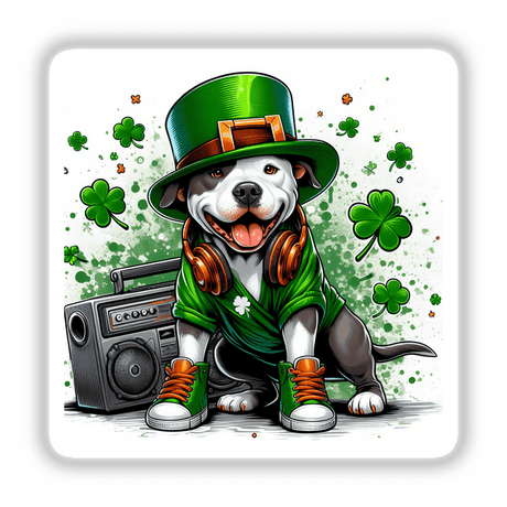 Boombox Irish Pitbull Dog Sneakers