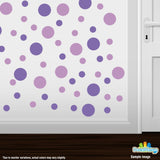 Lavender / Lilac Polka Dot Circles Wall Decals