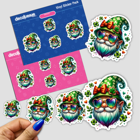 St Patrick's Day Gnome Party Sticker