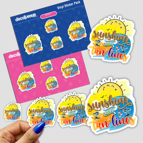 Sunshine and Tan Lines Sticker