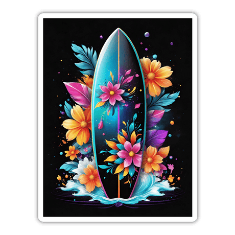 Surfboard Floral Accents