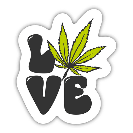 Love Marijuana Sticker