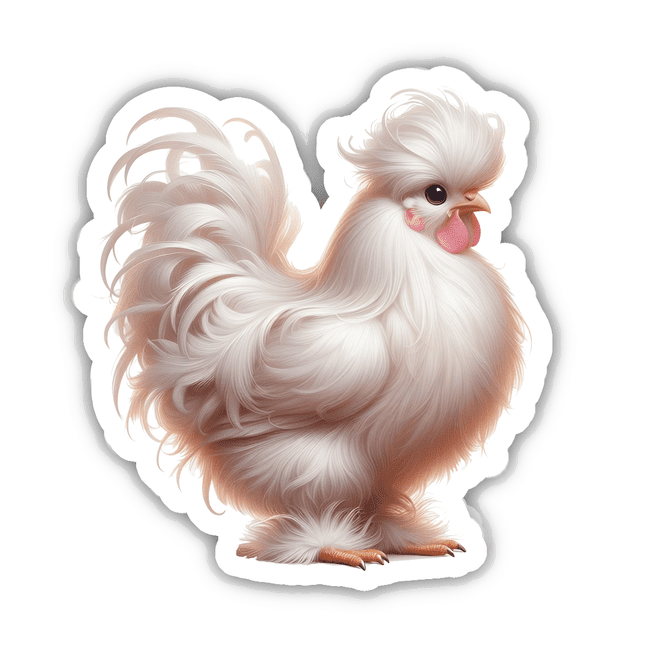 White Silkie Chicken