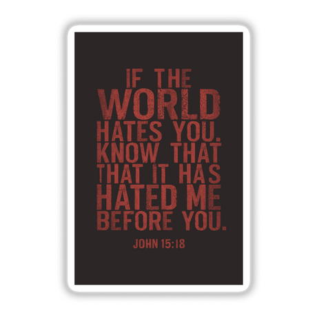 John 15:18 If the world Hates You