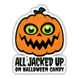 All Jacked Up on Halloween Candy Jack-O'-Lantern