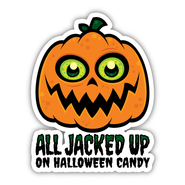 All Jacked Up on Halloween Candy Jack-O'-Lantern