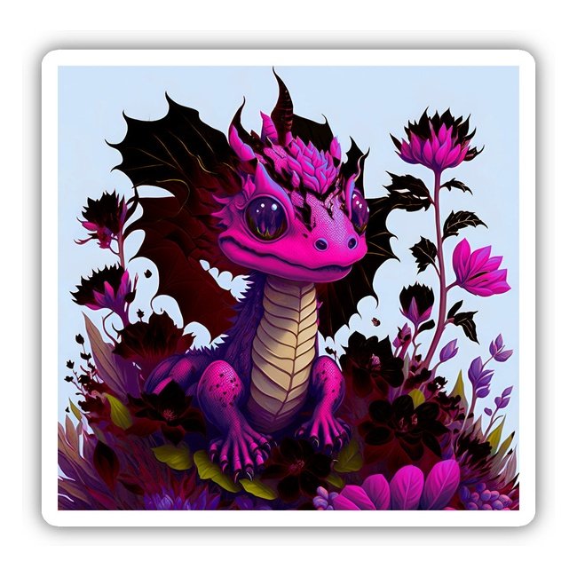 Pink Hazel - Cute Baby Dragon