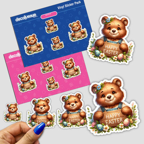 Cute Easter Bear Sticker