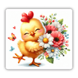 Chick and Flowers