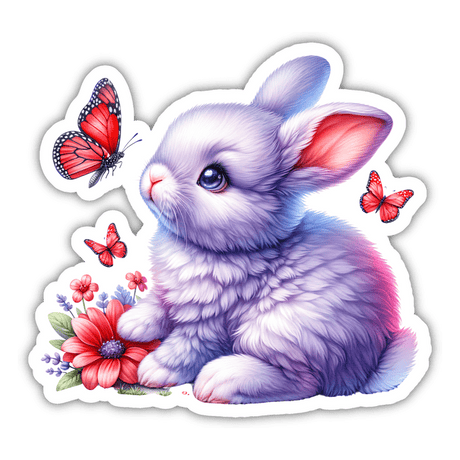 Cute Easter Bunny Sticker