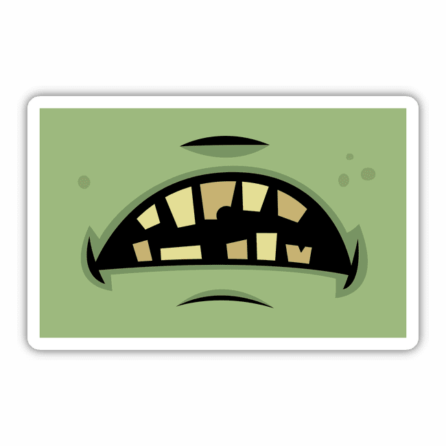 Zombie Frankenstein Monster Mouth