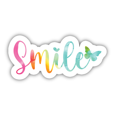 Beautiful Smile Sticker with Butterfly