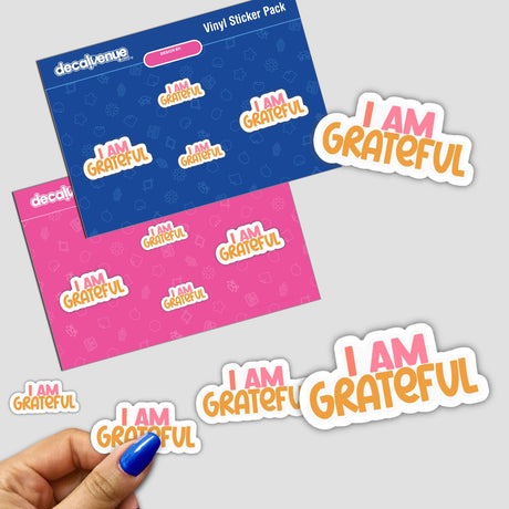 I am grateful Sticker