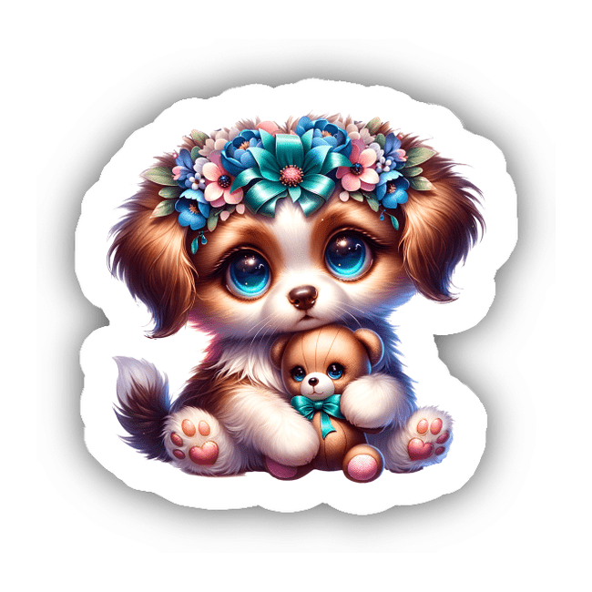 Cute Puppy Sticker