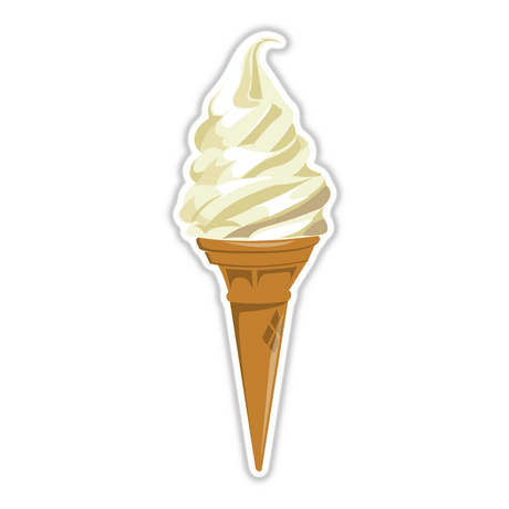 Vanilla ice cream cone