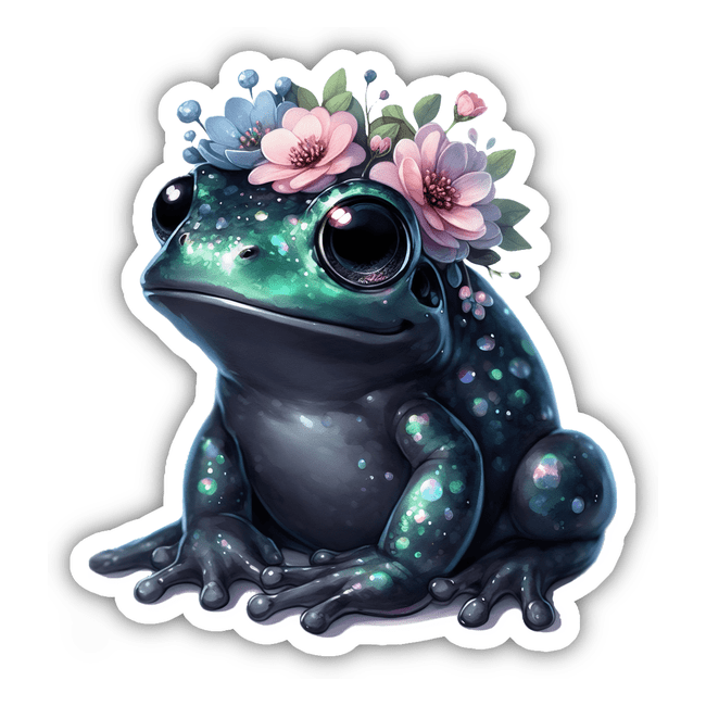 Blackish Green Iridescent Frog