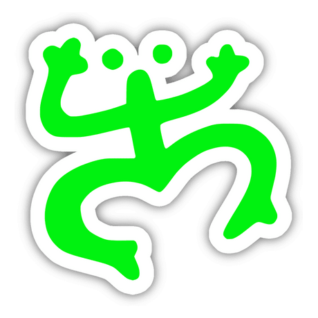 Lime Green Coqui Taino Frog Sticker