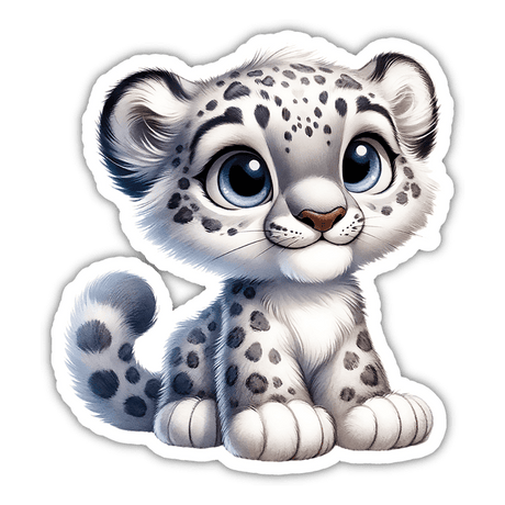 Snow Leopard Sticker