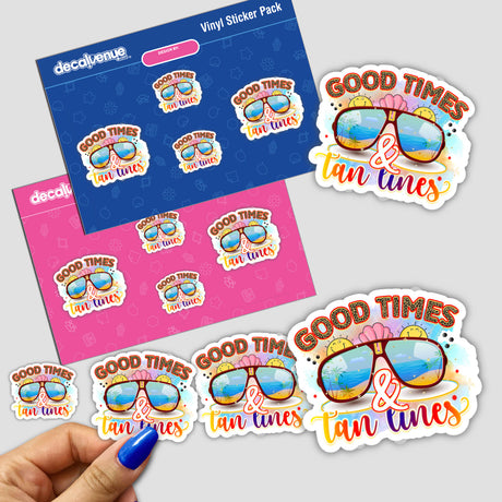 Good Times Tan Lines Sticker