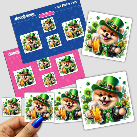 St Patricks Day Pomeranian Pot O' Gold