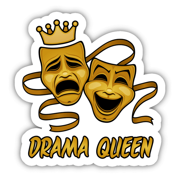Drama Queen Comedy And Tragedy Gold Theater Masks