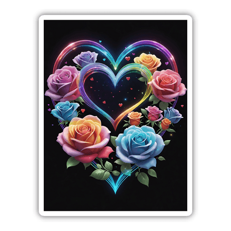 Rainbow Roses and Hearts