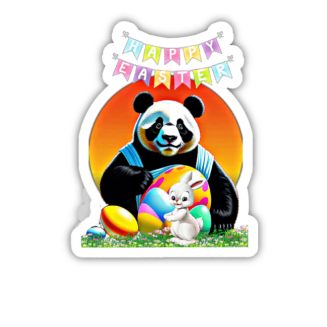 Panda Happy Easter