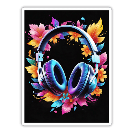 Headphones Floral Accents