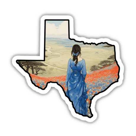 Texas Blue Dress & Wildflowers