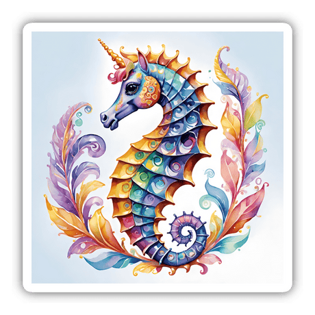 Watercolor Seahorse