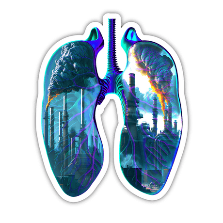 Dirty Lungs - Anti-global warning design