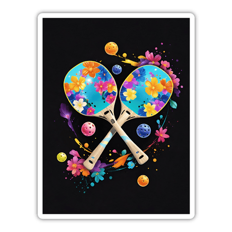 Pickleball Floral Accents