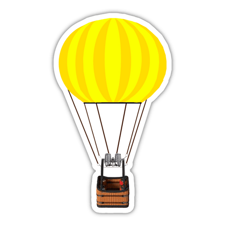 YELLOW AND GOLD HOT AIR BALLOON