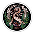 White Dragon Badge round