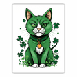 Green Cat St. Patrick's Day