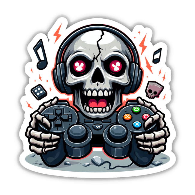 Crazy Skull Face Gamer