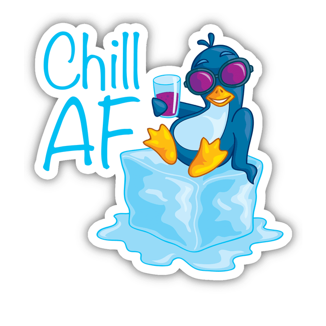 Chill AF Penguin on Ice