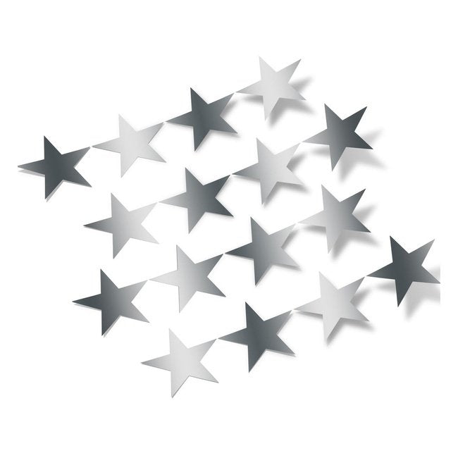 Silver Star Wall Decal, Star Wall Sticker