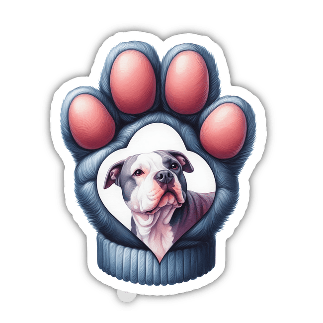 Pawprint Pitbull Portrait